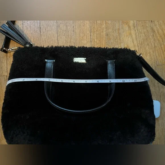 Kate spade faux fur bag in black - Picture 6 of 14